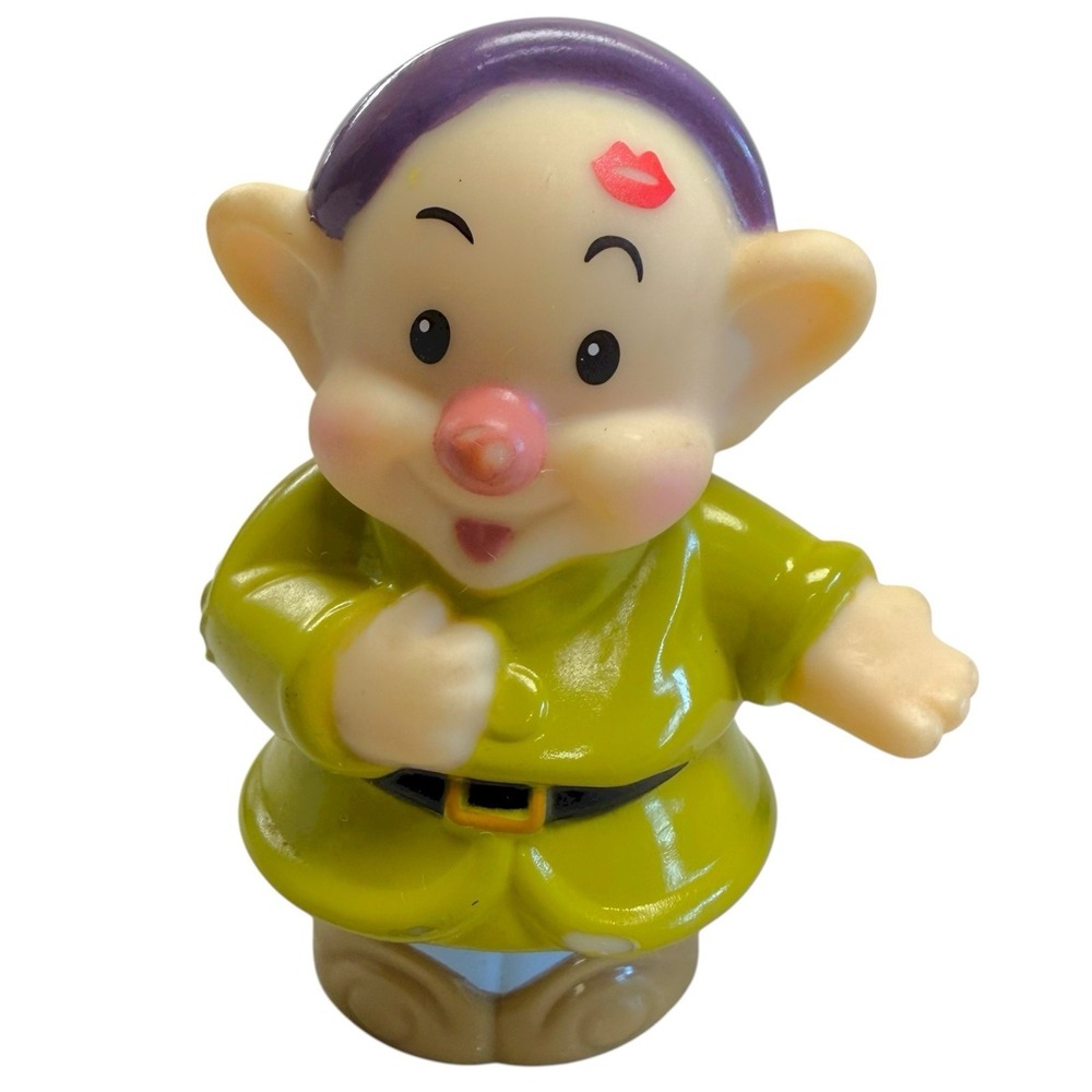 Fisher Price‎ Little People Disney Snow White & The Seven Dwarfs DOPEY w/Kiss